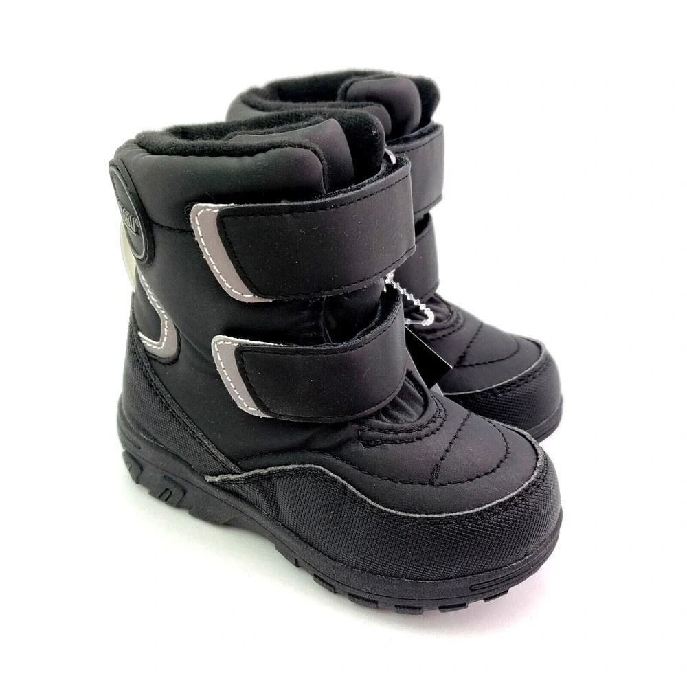 Khombu Neek 2 Baby Toddler Size 5 Black PullOn Waterproof Warm Winter Snow Boots